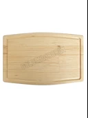 Dış Bükey Doğal Ahşap Sunum Tabağı Ahşap Sunumluk(BEYAZ ÇAM) Beyaz Çam BOY:40cm EN:30cm - 4
