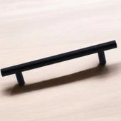 Mat Siyah Metal Mobilya Mutfak Çekmece Dolap Dolabı Kulbu Kulpu Kulpları (96 mm - 9.6 cm) thumbnail 4