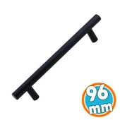 Mat Siyah Metal Mobilya Mutfak Çekmece Dolap Dolabı Kulbu Kulpu Kulpları (96 mm - 9.6 cm) thumbnail 1