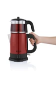 Demli Stil IH33204 CAM Demlikli Çay Makinesi Kırmızı - 3