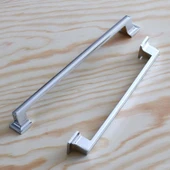 Metal Kulp Mobilya Dolap Mutfak Dolabı Kapak Çekmece Kulpları Kulbu Kulpu 22.4 cm 224 mm Krom - 3