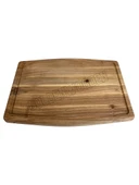 Dış Bükey Doğal Ahşap Sunum Tabağı Ahşap Sunumluk(CEVİZ AĞACI) Ceviz BOY:40cm EN:30cm - 5