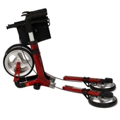 Poylin P888 Ultra Lüks Rolatör Kırmızı - Titanyum Gri thumbnail 5