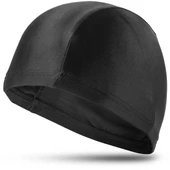 Yüzücü Bonesi Likralı Esnek Kumaş Havuz Deniz Yüzme Bonesi Bez Bone Siyah thumbnail 1