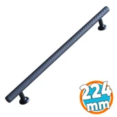 Mobilya Mutfak Dolabı Çekmece Dolap Kulpları Kapak Kulpu Kulbu Siyah 224 mm Metal Kulp thumbnail 1