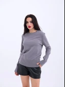 4217 TRİKO BASİC KAZAK-GRİ thumbnail 4