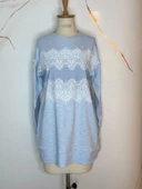 ŞERİT DANTEL DETAYLI SWEATSHIRT - 4