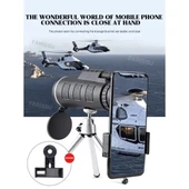 OR-1000 50x60 Monoküler Dürbün – Telefon ve Tripod Uyumu - 3