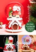 Mega Boy 2025 Yılbaşı Noel Baba Temalı Kar Püskürtmeli Işıklı Müzikli  Kar Küresi 16 cm- 18A - 3