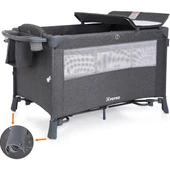 Exclusive Comfort 8 İn 1 Anne Yanı Park Yatak Oyun Parkı Gri 70 X 110 Cm thumbnail 4