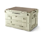 Madfox Çok Fonksiyonlu Katlanabilir Kamp Saklama Kutusu [ Seyahat Organizatörü ]  Khaki 60 LT - 7