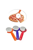 2 adet  Pizza Dilimleyici Hamur Kesici Rulet Plastik Saplı Pizza Kesici Paslanmaz Çelik Yuvarlk Rulo - 2