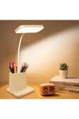 20 Led Çalışma Okuma Işığı 3 Kademeli Şarjlı Masa Lambası Ayarlanabilir Parlaklık - 1