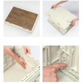 Madfox Çok Fonksiyonlu Katlanabilir Kamp Saklama Kutusu [ Seyahat Organizatörü ]  Khaki 60 LT - 10