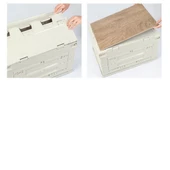 Madfox Çok Fonksiyonlu Katlanabilir Kamp Saklama Kutusu [ Seyahat Organizatörü ]  Khaki 60 LT - 11