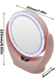 NaturaLove Fanlı LED Işıklı Makyaj Aynası,360 Derece Şarj Edilebilir - 3