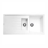 ATLANTE GRANİT EVİYE 1,5 GÖZLÜ (BEYAZ) - 1