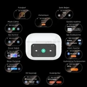 TT Castu A9 Pro ANC Kavuçuklu Kulak içi Akıllı Ekranlı Bluetooth Kablosuz Kulaklık - 5