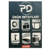 Orpemo Powerdex PD 3535 Solar Şarjlı Kamp Lambası Çift Işıklı, Taşınabilir, Güneş Enerjili LED Fener thumbnail 5