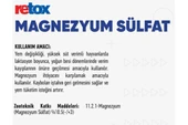 Hs Tarım Retox Magnezyum Sülfat Hayvan İshal Önleyici Yem Katkı-500 Gr - 2