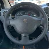 Citroen Berlingo Araca Özel Direksiyon Kılıfı NOKTA DÜZ GRİ İP thumbnail 1