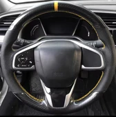 Honda Civic Fc5 Araca Özel Direksiyon Kılıfı (5D KRİSTAL KARBON NOKTA) thumbnail 1