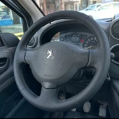 Citroen Berlingo Araca Özel Direksiyon Kılıfı NOKTA DÜZ GRİ İP thumbnail 2