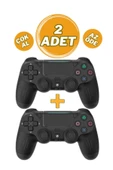 Ps 4 Joystick Tablet Telefon Pc Uyumlu Titreşimli Oyun Kolu 2 Adet thumbnail 1