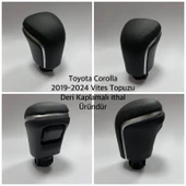 Toyota Corolla Camry Otomatik Vites Topuzu Siyah 2019-2024 DERİ KAPLAMALI - 1
