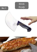 Börek Bıçağı Paslanmaz Çelik Pizza Bıçağı Börek Kesici No: 1 22 cm - 1