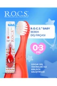 R.O.C.S. Rocs Baby Bebekler Için Diş Fırçası Kırmızı 0-3 Yaş Baby Extra Soft 4607152730333k - 1