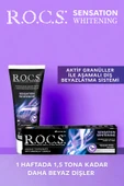 R.O.C.S. Rocs Sensation Whitening Beyazlatıcı Diş Macunu Ve 2 Diş Fırçası - 2