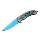Kartal  Mavi Tk 21 Cm Kamp / Outdoor Çakı  - Yarı Otomatik, Kemerlikli, Kutulu - 1