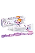 R.O.C.S. Rocs Kids 4-7 Balon Sakızı Tadında Diş Macunu 45g Diş Fırçası Seti-lila - 1
