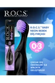R.O.C.S. Baby Neon 0-3 Yaş Için Ekstra Yumuşak Diş Fırçası - Mor - 1