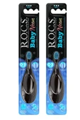 R.O.C.S. Baby Neon 0-3 Yaş Için Ekstra Yumuşak Diş Fırçası - 2'li Mavi Set thumbnail 1