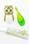 R.O.C.S. Baby Yeşil Baykuş Bakım Seti (PAPATYA MACUN YEŞİL FIRÇA YEŞİ BAYKUŞ SAKLAMA KABI) - 2