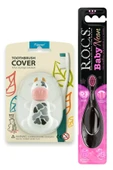 R.O.C.S. Baby Neon 0-3 Yaş Diş Fırçası Pembe Ve Flipper Hijyenik Saklama Kabı Seti - Inek - 1