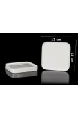 Seramista Seramik 3 Lü 19 Cmkare Sunumluk / Pasta Tabağı / Kahvaltılık - 2