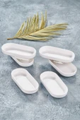 Avm Özel Kütahya Serisi 6,lı Çerezlik/kahvaltı Sunum Seti Birinçi Sınıf Seramik 17x8cm - 2