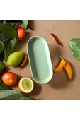Kütahya Venüs 3 Lü Seramik Oval Kahvaltılık Masa Ortası Sunumluk 20*9 Cm Seramik Kahvaltılık Tabak - 3