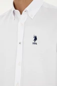 U.s.Polo Assn. Erkek Beyaz Dokuma Gömlek G081GL004 - 6