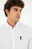 U.s.Polo Assn. Erkek Beyaz Dokuma Gömlek G081GL004 - 3