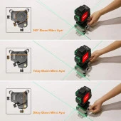 KOBB KBL2 Üç Eksenli Hassas Ayarlanabilir Lazer Hizalama Tripodu thumbnail 2