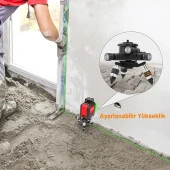 KOBB KBL2 Üç Eksenli Hassas Ayarlanabilir Lazer Hizalama Tripodu thumbnail 4