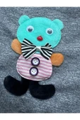 Sevimli Yeşil Ayıcık Aksesuarlı Gri Kedi Köpek Kıyafeti Elbisesi S/SMALL/Beden 1 - 5