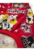 Kırmızı Mickey Mouse Desenli Kedi Köpek Kıyafeti Elbisesi Kırmızı Kollu - 3