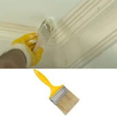 Kestirme Boyama Fırçası Plastik Saplı No 4 Numara Tavan Boya Kıl Fırça İç Dış Cephe - 3