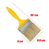 Kestirme Boyama Fırçası Plastik Saplı No 4 Numara Tavan Boya Kıl Fırça İç Dış Cephe - 4