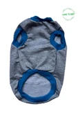 Sevimli Beyaz Ayıcık Aksesuarlı Gri Kedi Köpek Kıyafeti Elbisesi XXLarge/XXL/Beden 5 - 2